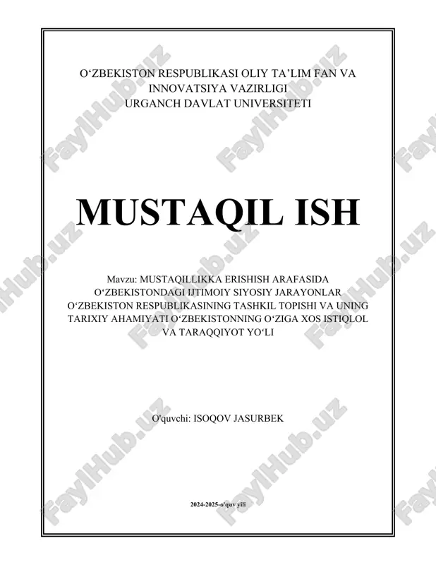 mustaqillikka erishish arafasida oʻzbekistondagi ijtimoiy.docx — DOCX