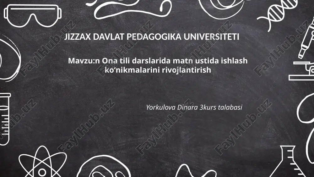ona tili darslarida matn ustida ishlash.pptx — PPTX