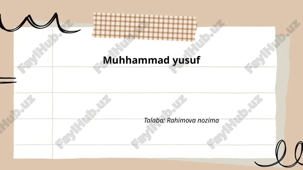 muhhammad yusuf.pptx — PPTX