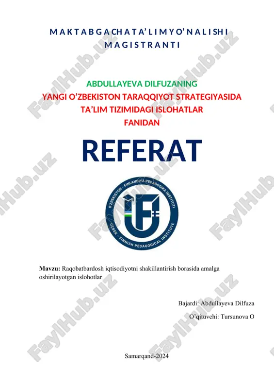 abdullayeva dilfuza.docx — DOCX