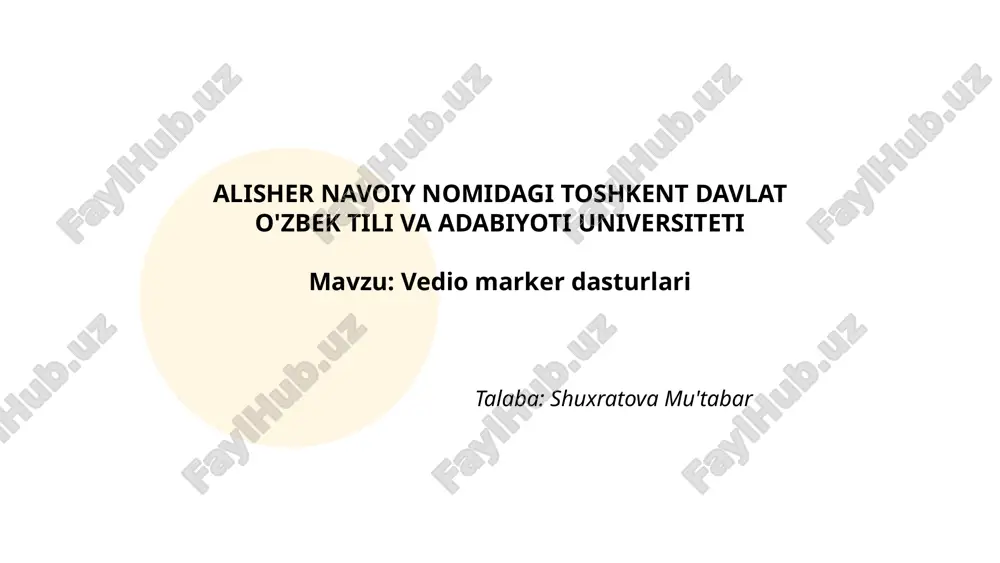 vedio marker dasturlari.pptx — PPTX
