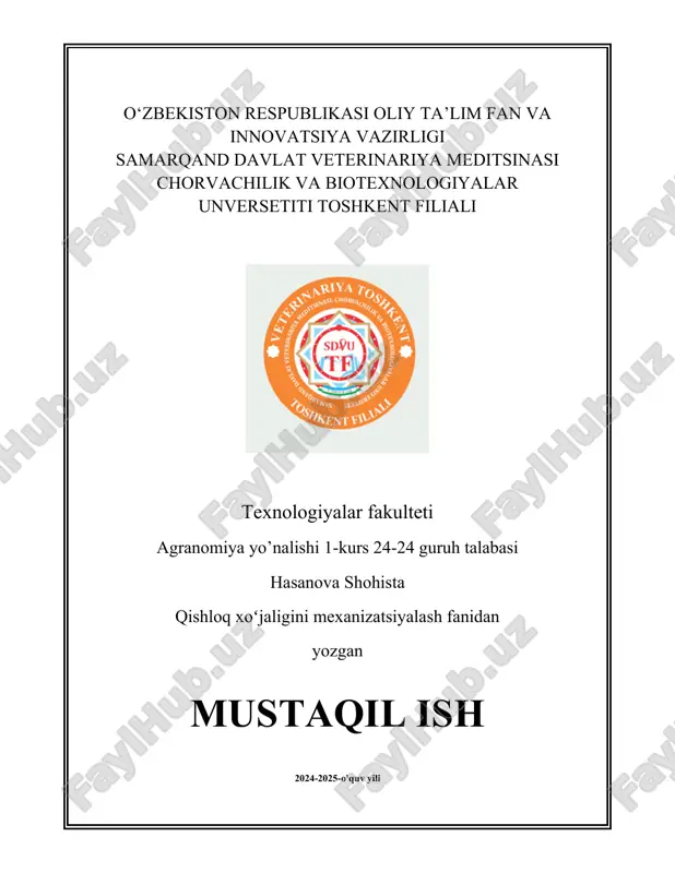 traktor va avtomobillarning tasnifi va asosiy qismlari.docx — DOCX