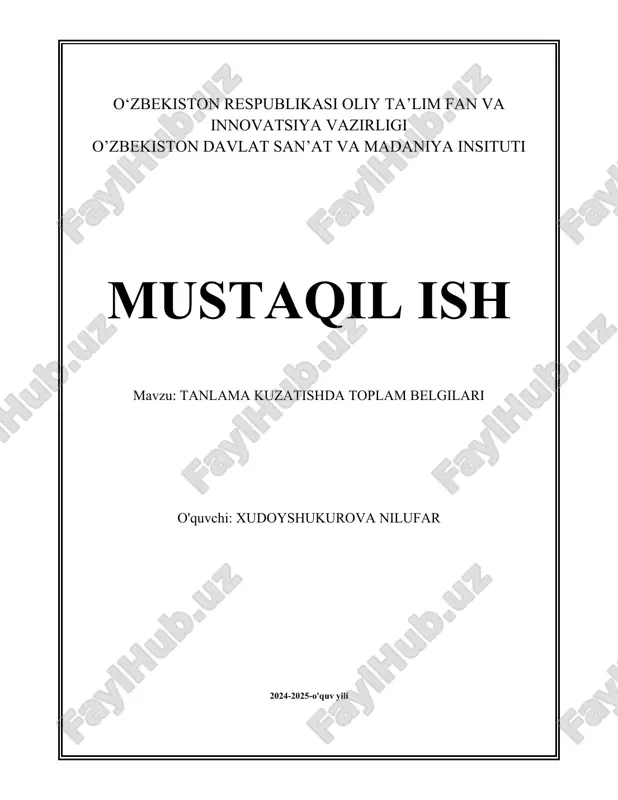 tanlama kuzatishda toplam belgilari.docx — DOCX