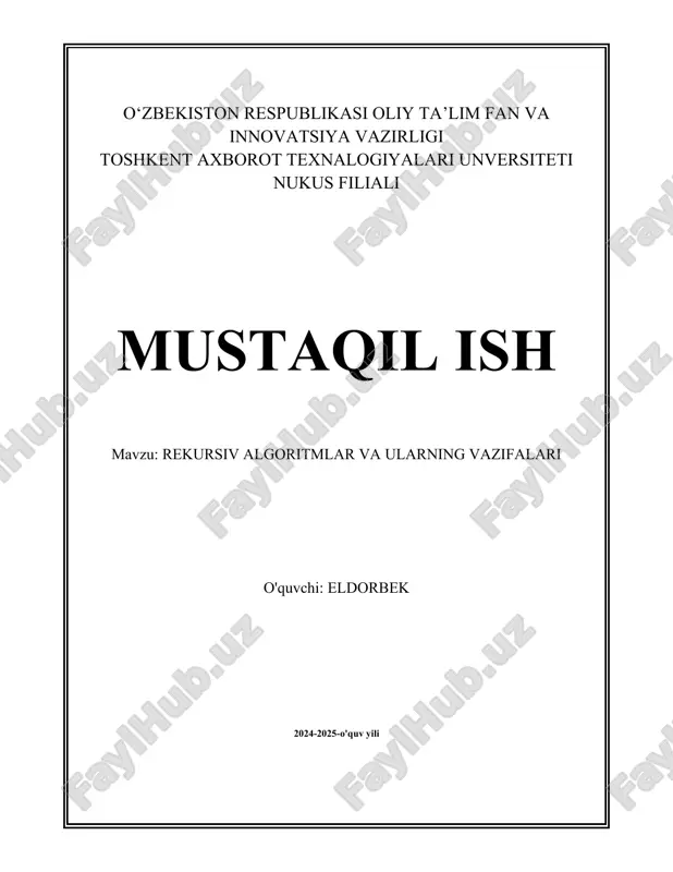 rekursiv algoritmlar va ularning vazifalari.docx — DOCX