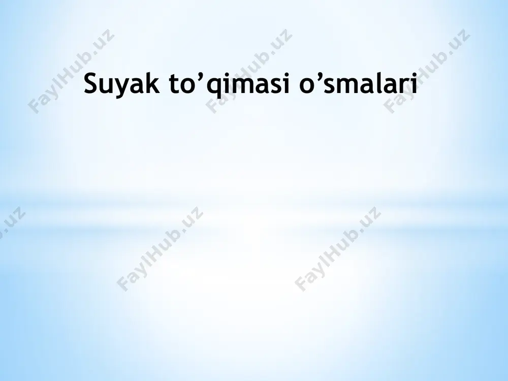 suyak to’qimasi o’smalari — PPTX