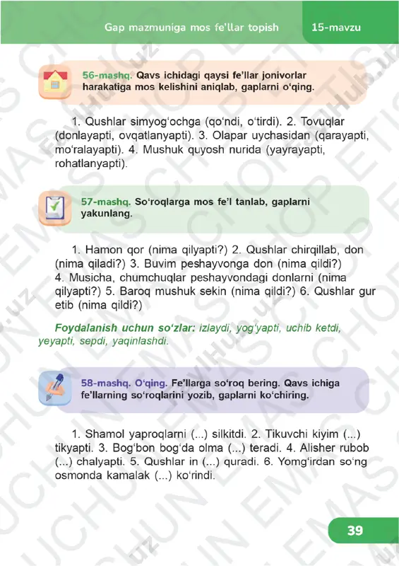 ona tili 3-sinf 4-chorak 15-18-darslar — PDF