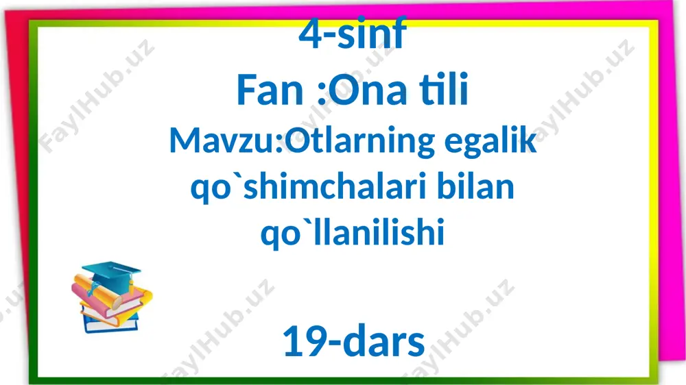 4-s.ona tili.18-dars. — PPTX