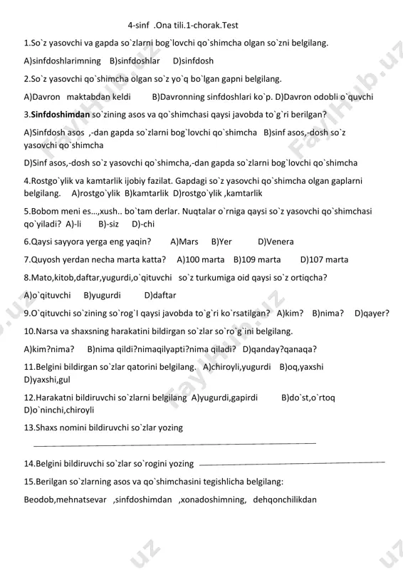 4-sinf.ona tili.1-chorak.test.3chi — PDF