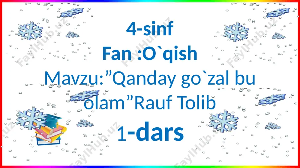 4-s.oqish s.qanday gozal bu olam — PPTX