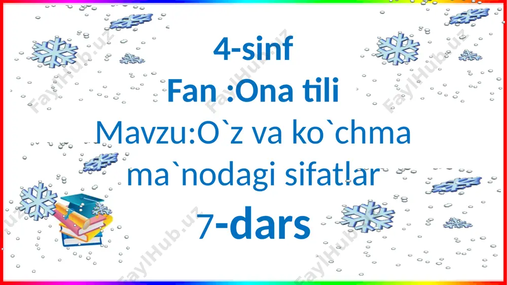 4-s.ona t.o`z va ko`chma m.s.7-d — PPTX