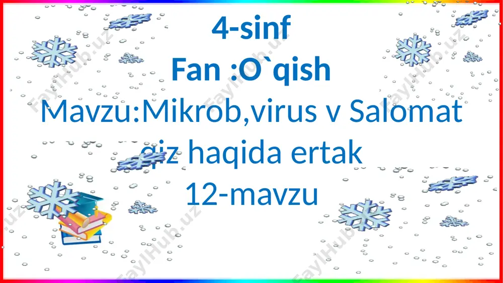 4-s.o`qish.mikrob,v va s.q.12-m — PPTX