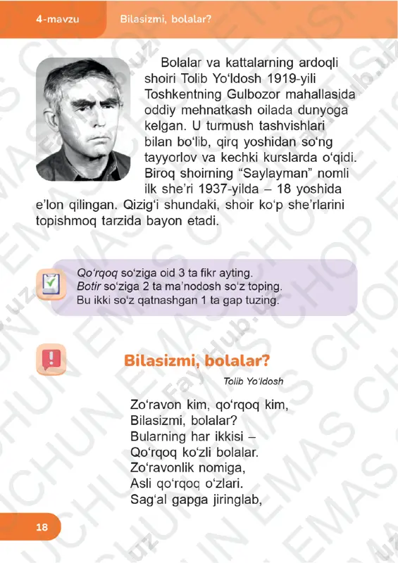 o‘qish savodxonligi 3-sinf 4-chorak 4-6-darslar — PDF