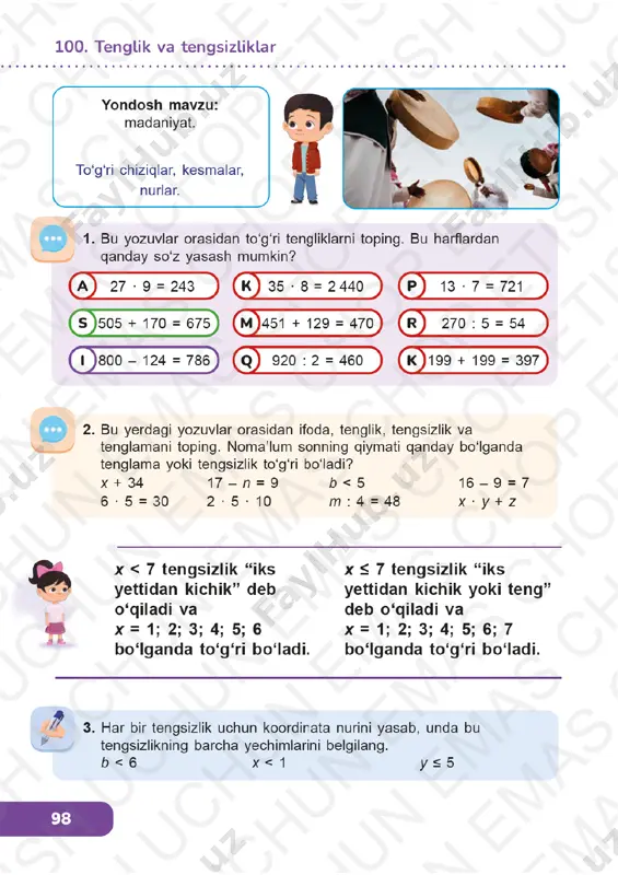matematika 3-sinf 100-104-darslar — PDF