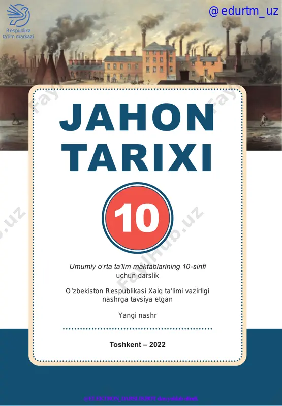 10-sinf jahon tarix 2022 (@elekton_darslikbot) — PDF