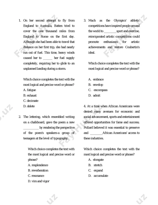 digital sat test 14 — PDF