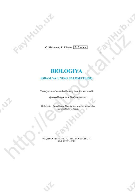 biologiya 8-sinf — PDF