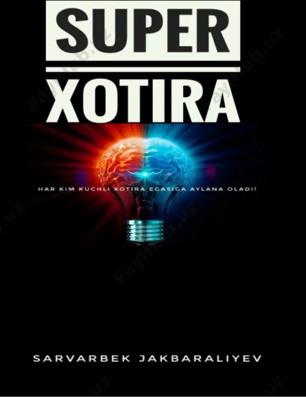 [@kitoblaro_bot] super xotira sarvarbek jakbaraliyev — PDF