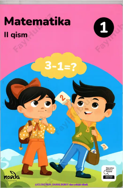 1 sinf matematika 2-qism (@elektron_darslikbot) — PDF