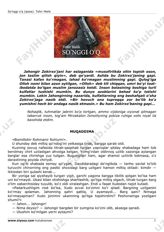 so'nggi o'q [@kitob_pdf_yuklabot] — PDF