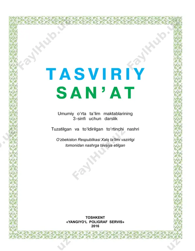 tasviriy san'at 3-sinf — PDF