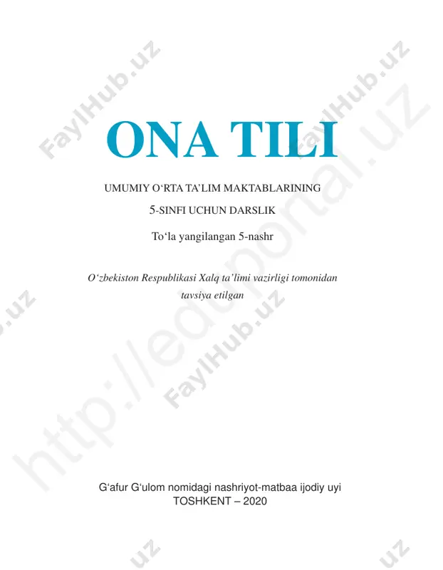 ona tili 5-sinf — PDF