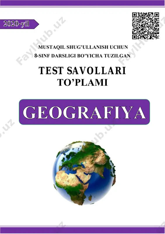 8-sinf mavzulashgan test — PDF