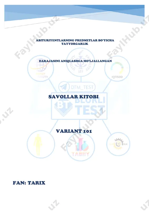 tarix test(@kitob_ulashaman_bot) — PDF