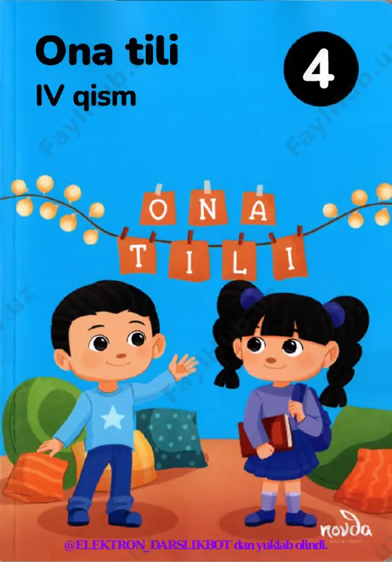 4-sinf ona tili 4-qism (@elekton_darslikbot) — PDF