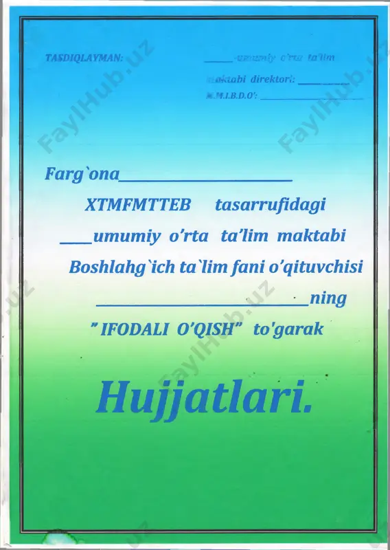 ifodali o`qish — PDF