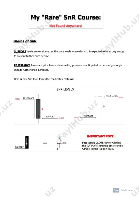 my rare snr course — PDF