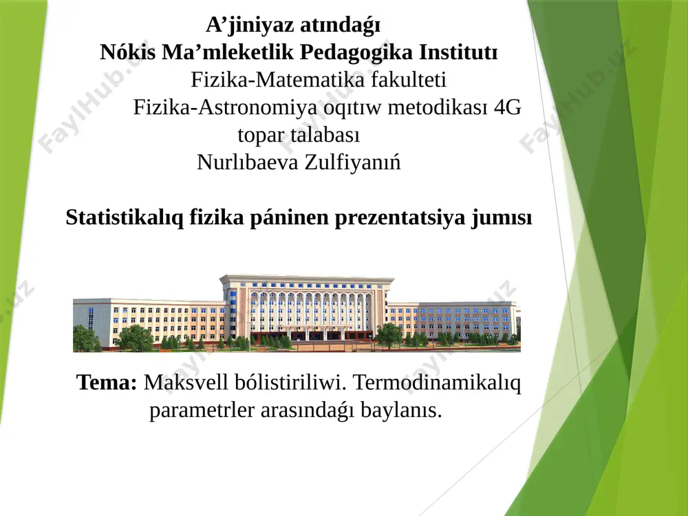 nurlıbaeva zulfiya 4g faom — PPTX