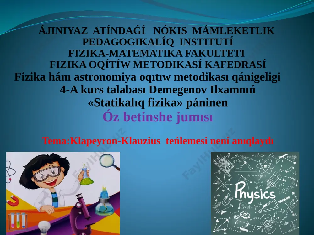 ilxam demegenov 4-a faom — PPTX