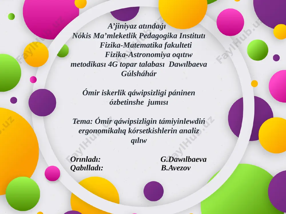 dawılbaeva g — PPTX