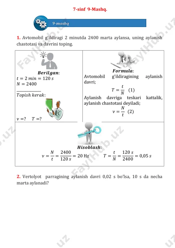 7 sinf 9-mashq yechim - kopiya — PDF