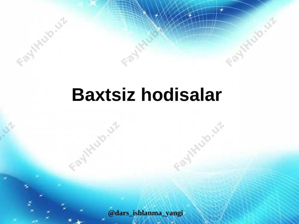 12_javoblari_ishlab_chiqarishda_sodir_bo’ladigan_baxtsiz_hodisalar — PPTX
