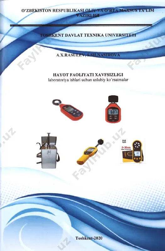 hayot faoliyati xavfsizligi fanidan labaratoriyalar+ — PDF