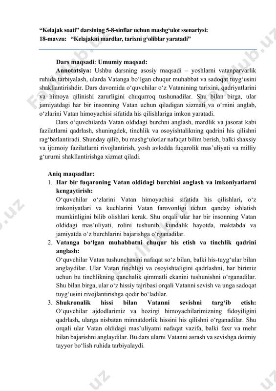 kelajak soati 5-8-sinf 18-mavzu (1) — PDF