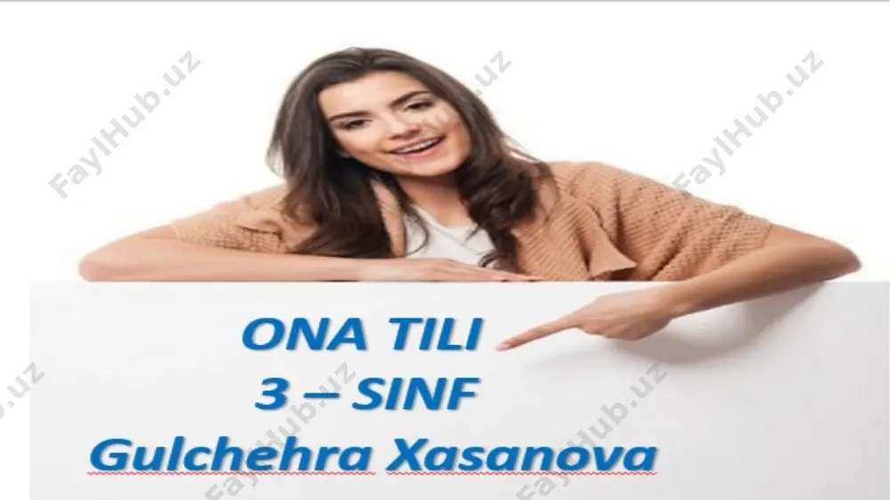 7-dars ona tili 3-sinf 3-chorak @gulchehramirhomidovna — PPTX