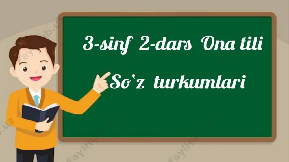 3-sinf 2-dars ona tili — PPTX