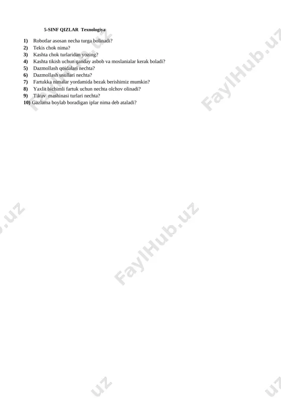 5_sinf_texnologiya_qizlar_monitoring_savollar_@e_baza_ishreja — DOCX