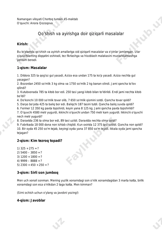 qoshish_va_ayirish_masalalar_tolami — PDF