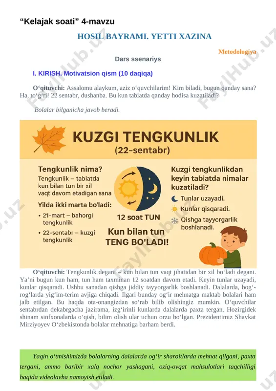 kelajak soati 4-mavzu — DOCX