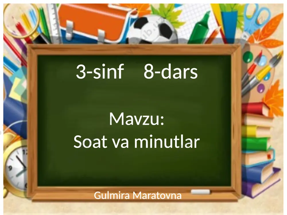 3-sinf 8-dars — PPTX