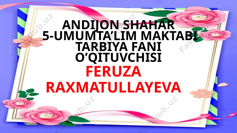 5.24 sog'lig'imiz - boyligimiz — PPTX