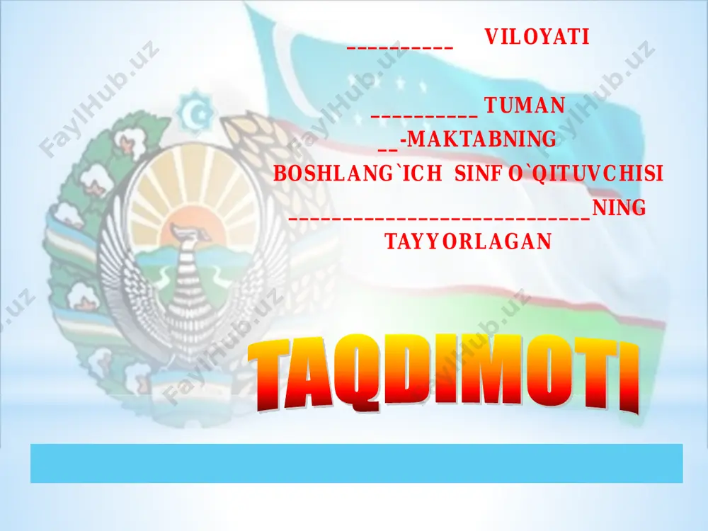 r2v vatan uchun, millat uchun, xalq uchun (3-4-sinf) — PDF