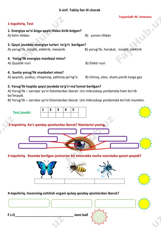 3_sinf_tabiiy_fan_nazorat_ishi_3chorak — PDF
