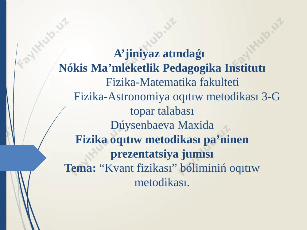 dúysenbaeva 9-lekciya — PPTX