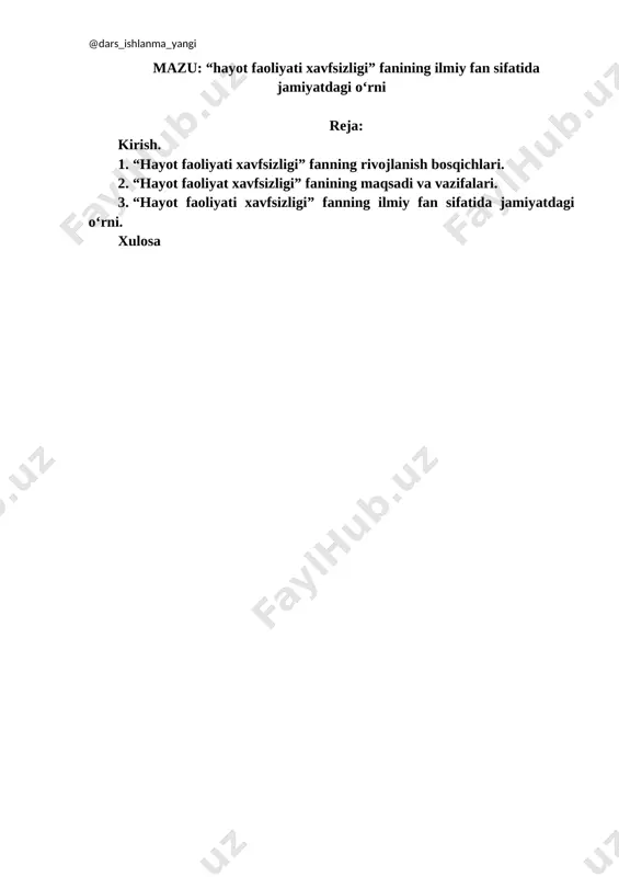 1_oraliq_javoblar_hayot_faoliyati_xavfsizligi_fanining_ilmiy_fan — DOCX