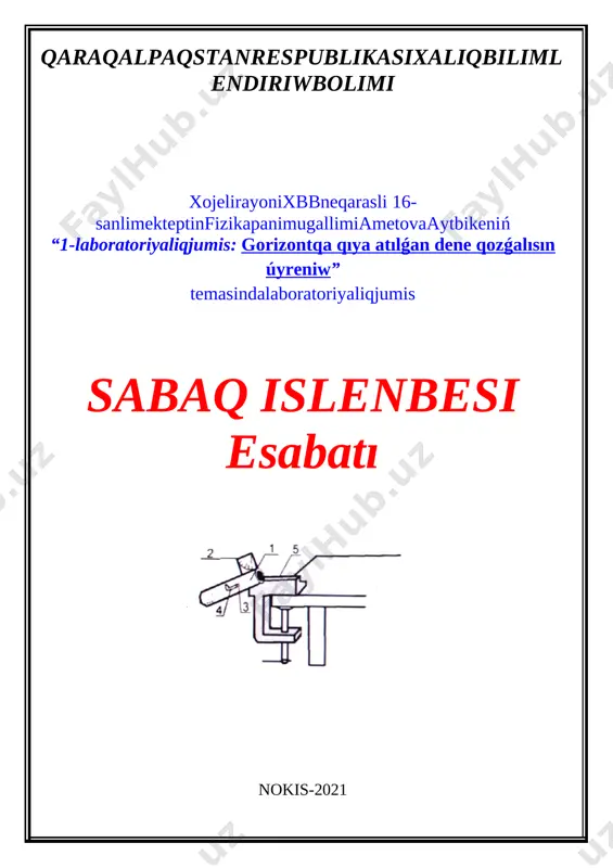 ametova a 10kl gorizontqa qıya — DOCX