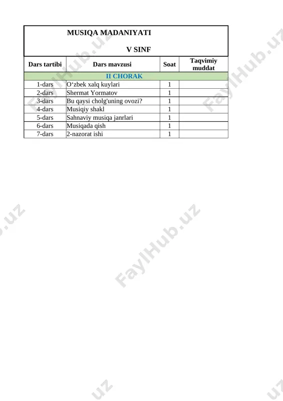 5-sinf musiqa madaniyati — XLSX